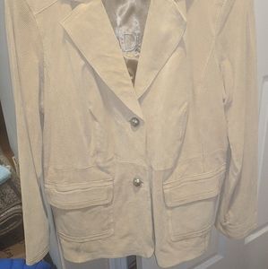 Genuine Leather Blazer